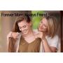 Your Always Charm Best Friend Neckalces for 2 Interlocking Infinity Circles Gift Best Friends Pendant Friendship Necklace for Women Girls