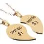 MJartoria Best Friend Necklaces BFF Necklace for 2 Friendship Valentines Day Gifts Split Heart Necklace Weirdo 1 Weirdo 2 Best Friends Forever Pendant Set MJartoria Best Friend Necklaces BFF Necklace for 2 Friendship Valentines Day Gifts Split Heart Necklace Weirdo 1 Weirdo 2 Best Friends Forever Pendant Set