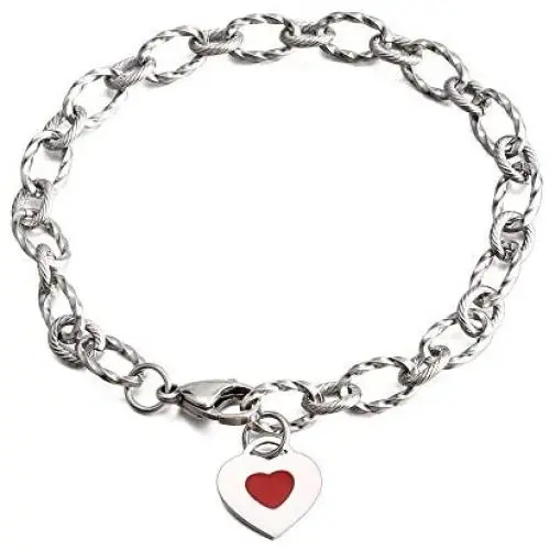 Heart Initial Chain Bracelet for Women Gifts 26 Letter Charms Bracelet Stainless Steel Link Bracelets Birthday Christmas Jewelry for Women Girl Teen