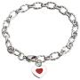 Heart Initial Chain Bracelet for Women Gifts 26 Letter Charms Bracelet Stainless Steel Link Bracelets Birthday Christmas Jewelry for Women Girl Teen