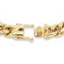 Cuban Link 14k Gold Plated Miami Cuban Chain 14MM, Real Solid Stainless Steel Fashion Gold Jewelry