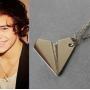 Davitu Pendant Necklaces - Paper Airplane Pendant Necklace Unisex Band Harry Styles Gold Jewelry Men Women Chain Collares Choker Necklaces