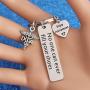 WUSUANED Dentist Retirement Keychain No One Can Ever Fill Your Shoes Enjoy Retirement Gift for Dental Hygienist Dental Assistant