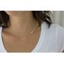 Tewiky 18k Gold/Silver Plated Simple Evil Eye Turquoise Cross Pendant Choker Necklace Simple Tiny Necklace for Women Girls