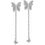 Mints Sterling Silver Butterfly Earring Cubic Zirconia Dangle Earrings Drop Jewelry for Women