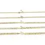 Womens Gold Chain Necklace | Barzel 18K Gold Plated Curb / Cuban Link Gold Chain Necklace 2MM, 3MM, 4MM, 5MM For Women or Men - Made In Brazil