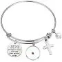 HOLLP Pastors Wife Gift Faith Mustard Seed Bracelet Religious Jewelry Pastor Appreciation Gifts God Found Some of The Strongest Women and Made Them Pastors Wives Bracelet