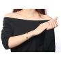 PJ Jewelry Stainless Steel Egyptian Ankh Cross Key of Life Open Cuff Bangle Bracelet for Women