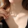TRISHULA Snake Rose Flower Necklace for Women,925 Sterling Silver Cute Snake Animals Oxidation Rose Flower Pendant Jewelry Gifts for Women Girls Mom Daughter