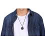 XUANPAI Goetia Seventh Pentacle of Mars Solomon Kabbalah Amulet Pendant Powerful Talisman Necklace for Men Women,Silver