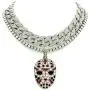 Shiny Jewelers USA Mens Iced Out Rapper Mask Hip Hop Pendant 1 Row CZ Tennis Miami Cuban Link Chain Necklace Shiny Jewelers USA Mens Iced Out Rapper Mask Hip Hop Pendant 1 Row CZ Tennis Miami Cuban Link Chain Necklace