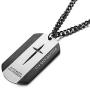 VI.SPORT Boys Stainless Steel Military Dog Tag Necklace Religious Egyptian Ankh Cross Pendant Girls Gifts for Men Women Jewelry Curb Chain