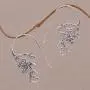 NOVICA .925 Sterling Silver Drop Earrings Floral Vines NOVICA .925 Sterling Silver Drop Earrings Floral Vines