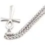 GUNGNEER Silvertone Ankh Cross Necklace Symbol of Protection Pendant Key of Life Jewelry Stainless Steel Keel Chain GUNGNEER Silvertone Ankh Cross Necklace Symbol of Protection Pendant Key of Life Jewelry Stainless Steel Keel Chain