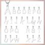 ChicSilver Initial Necklace 925 Sterling Silver Dainty Small Letter Pendant Personalized 26 Alphabet Necklace for Women, 18 Inch Chain (with Gift Box)