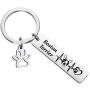 FUSTMW Dog Owner Keychain Boston Terriers,Boxer,Dachshund,Jewelry Golden Receiver,Pitbull Dog Lover Gifts Pet Rescue Gift