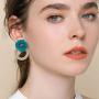 Korean Style Cute Flower Stud Earrings For Women Fashion Sweet Earrings Female Jewelry Earrings for Women Girls Drop Dangle Flower Earrings Bohemian Statement Fashion Jewelry