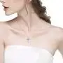 Birthday Gifts for Her Sterling Silver March April Birthstone Aquamarine Simulated Diamond Pearl Garnet Amethyst Necklace Love Heart Pendant Jewelry