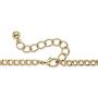 Palm Beach Jewelry Gold Tone Round Crystal and Black Enamel, Drop Earring and Bib Necklace Set, Lobster Claw Clasp, 18 inches Plus 3 inch e