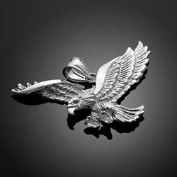 Animal Kingdom 925 Sterling Silver Flying Eagle Pendant