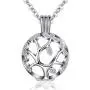 Urn Necklaces for Ashes Pendant and Chain in Hypoallergenic 925 Sterling Silver and Cubic Zirconia Memorial