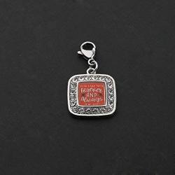 POTIY DST Gift DST Clip-on Charm Jewelry Crystal DST Sorority Sisters Gift