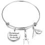 ENSIANTH Architect Bracelet Architecture Gift She Believed She Could So She Did Expandable Bangle Gift for Architecture ENSIANTH Architect Bracelet Architecture Gift She Believed She Could So She Did Expandable Bangle Gift for Architecture