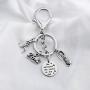 FUSTMW Runner Gifts Marathon Gift Runner Keychain Marathon Jewelry Running Gifts She Believed She Could 13.1 26.2 Keychain Marathon Gift for Her