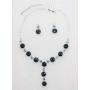 Faship Gorgeous Swarovski Crystal Floral Necklace Earrings Set
