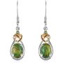 Shop LC Real 14K Yellow Gold Platinum Plated Green Western Turquoise Peridot Dangle Drop Earrings Mothers Day Gifts