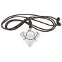 Yatming Crystal Pyramid Pendant Necklace for Women and Men with Adjustable Nylon Rope, Healing Stone Pendant Pendulum for Divination Meditation Chakra Balancing