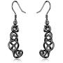 Sterling Silver Horse/Cat Earrings Irish Celtic Knot Cat/Horse Dangle Drop Earrings Good Luck Cat/Horse Jewelry Gifts For Women