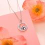 S925 Sterling Silver Cute Animal Panda Pendant Necklace for Women Teen Girls Penda Lover Gifts
