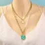 Eseres Gold Layered Necklace for Women Girls Birthday Gift