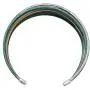 Silpada Fresco Sterling Silver and Patina Brass Cuff Bracelet, 7.5''