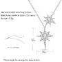 FANCIME Sterling Silver Double Starbust Pendant Necklace Braclet CZ Cubic Zirconia Yellow/White Gold Plated Dainty Mothers Day Jewelry Set Gift for Women Girls Mom,16+ 2'' Extender…