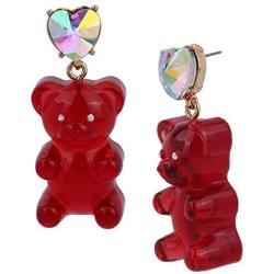 Betsey Johnson Festive Gummy Bear Drop Earrings