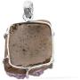 Shop LC Purple Amethyst Druzy Statement Pendant 925 Sterling Silver Fashion Purple Jewelry Gifts For Women