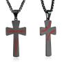 XIEXIELA Baseball Cross Pendant Necklaces, I CAN DO All Things Strength Bible Verse Stainless Steel Sport Necklace with Chain 22''+3''