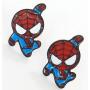 Lovely Cartoon Spider Man with Charm Section Web Stud Earring Necklace Cool Enamel Jewelry for Women Girls