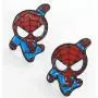 Lovely Cartoon Spider Man with Charm Section Web Stud Earring Necklace Cool Enamel Jewelry for Women Girls