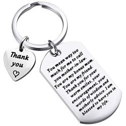WSNANG Mother in Law Gift Future Mother Gift I Am Blessed to Have You in My Life Mother in Law Keychain Thank You Gift Wedding Gift