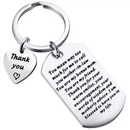 WSNANG Mother in Law Gift Future Mother Gift I Am Blessed to Have You in My Life Mother in Law Keychain Thank You Gift Wedding Gift WSNANG Mother in Law Gift Future Mother Gift I Am Blessed to Have You in My Life Mother in Law Keychain Thank You Gift Wedding Gift