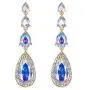 BriLove Womens Elegant Wedding Bridal Multi Teardrop Long Chandelier Dangle Earrings BriLove Womens Elegant Wedding Bridal Multi Teardrop Long Chandelier Dangle Earrings