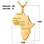 Godyce Africa Map Necklace Jewelry - Gold/Silver-Tone Alloy with Gift Box