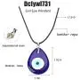 Evil Eye Pendant Necklace Glass Leather Rope Chain Turkish Protact Lucky Necklace for Women Men Evil Eye Pendant Necklace Glass Leather Rope Chain Turkish Protact Lucky Necklace for Women Men