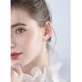 Seakuur Elegant Sweet Flower Simulated Pearl Dangle Earrings for Women Lady Gift Jewelry Accessories