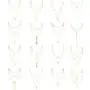 JOERICA 16 Pcs Gold Layered Necklaces Choker Chain Y Necklace Set for Women Disc Bar Shell Feather Horn Blessed Virgin Mary Pendant Necklace Jewelry Gift