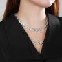 TRIPOD JEWELRY 10mm Tennis Chain for Men Cluster Lab Diamond Iced Out Necklace,18K Gold/ White Gold/ Rose Gold Plated Choker Necklaces for Women with Full Iced Clasp