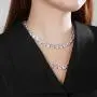 TRIPOD JEWELRY 10mm Tennis Chain for Men Cluster Lab Diamond Iced Out Necklace,18K Gold/ White Gold/ Rose Gold Plated Choker Necklaces for Women with Full Iced Clasp TRIPOD JEWELRY 10mm Tennis Chain for Men Cluster Lab Diamond Iced Out Necklace,18K Gold/ White Gold/ Rose Gold Plated Choker Necklaces for Women with Full Iced Clasp
